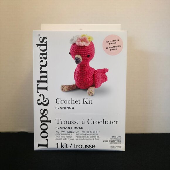 Loops & Threads Crochet Kit - Flamingo (New in Box) - Picture 1 of 3